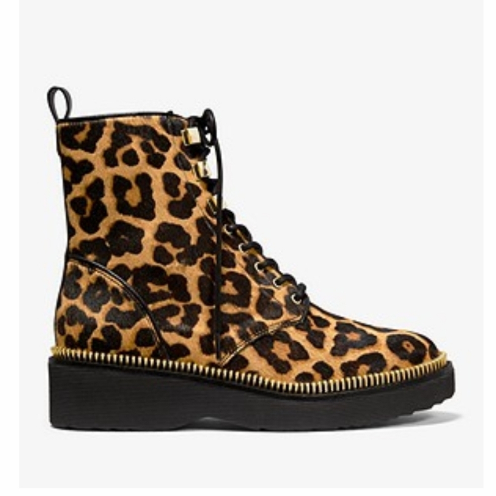 Michael Kors Haircalf Leopard Print Bootie